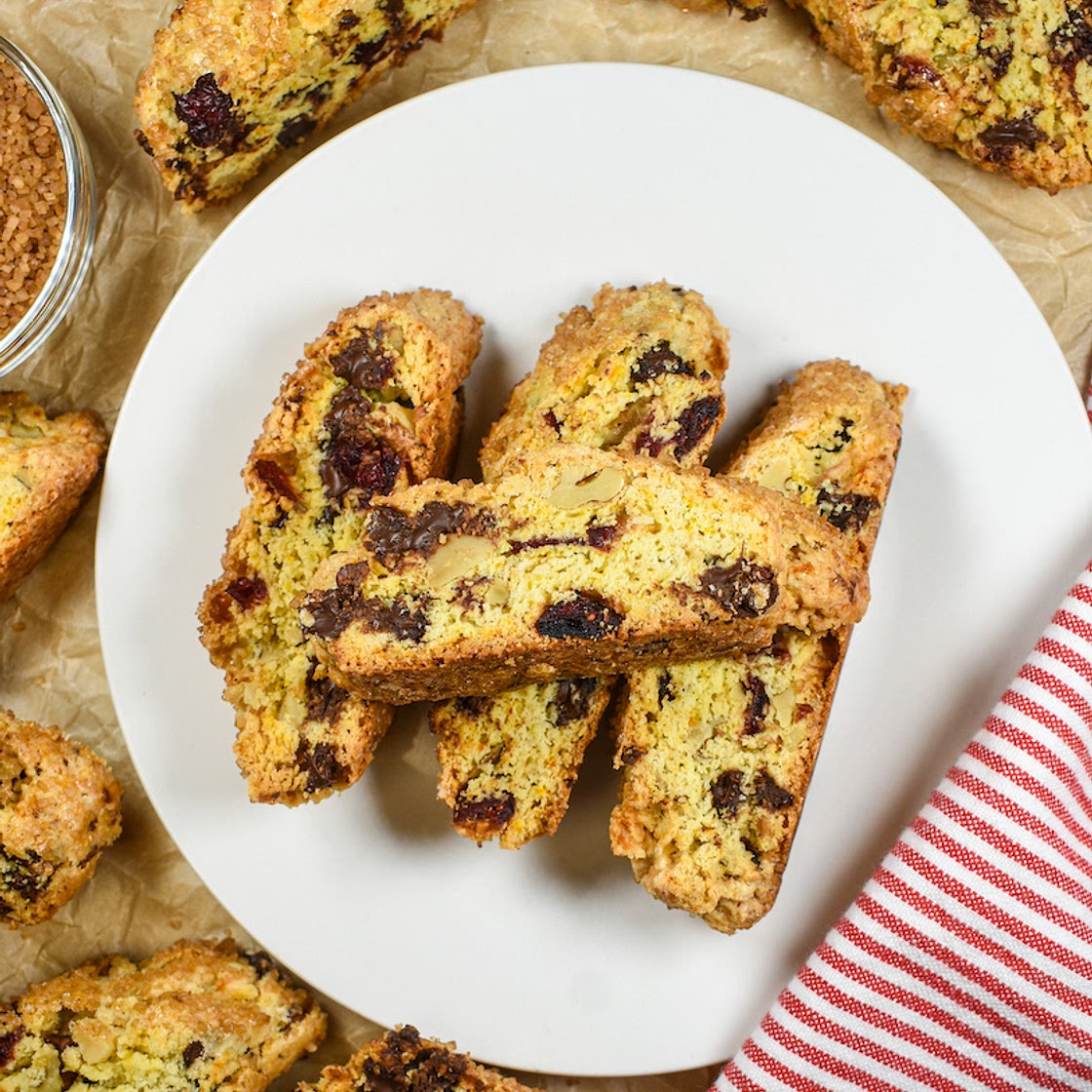 Cranberry Orange Biscotti