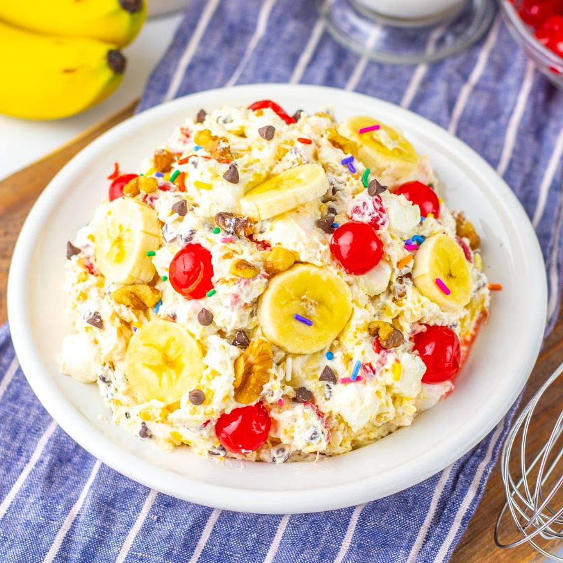 Banana Split Fluff Salad