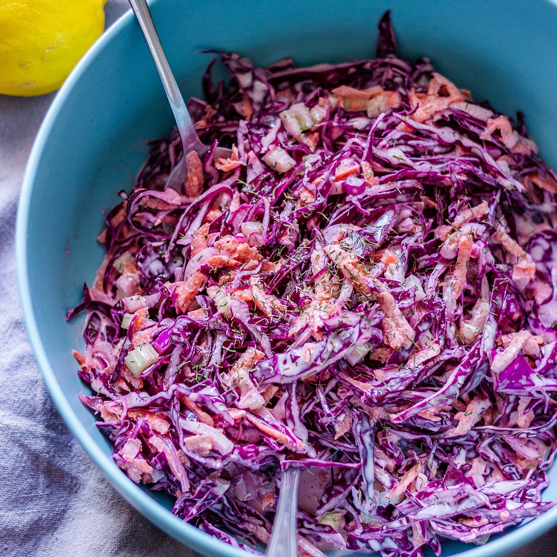 Red Cabbage Coleslaw