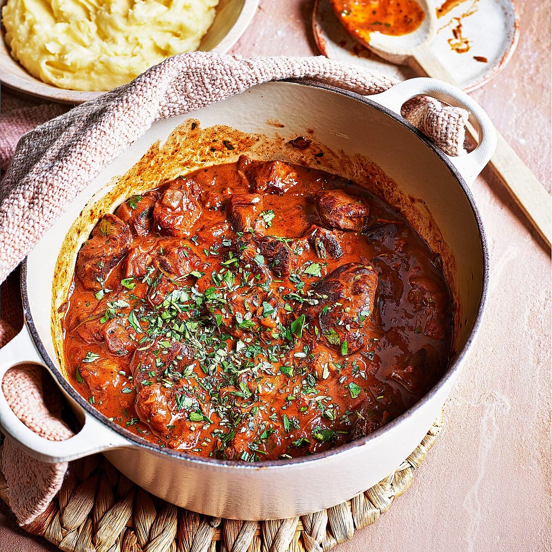 Beef and red wine stew