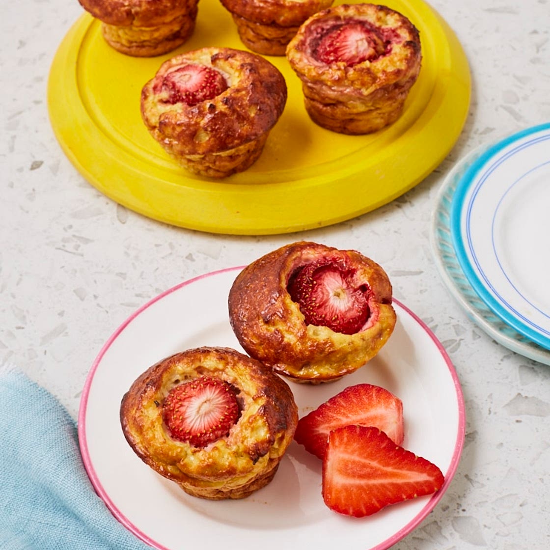 Strawberry Oat Muffins | Slimming & Weight Watchers Friendly