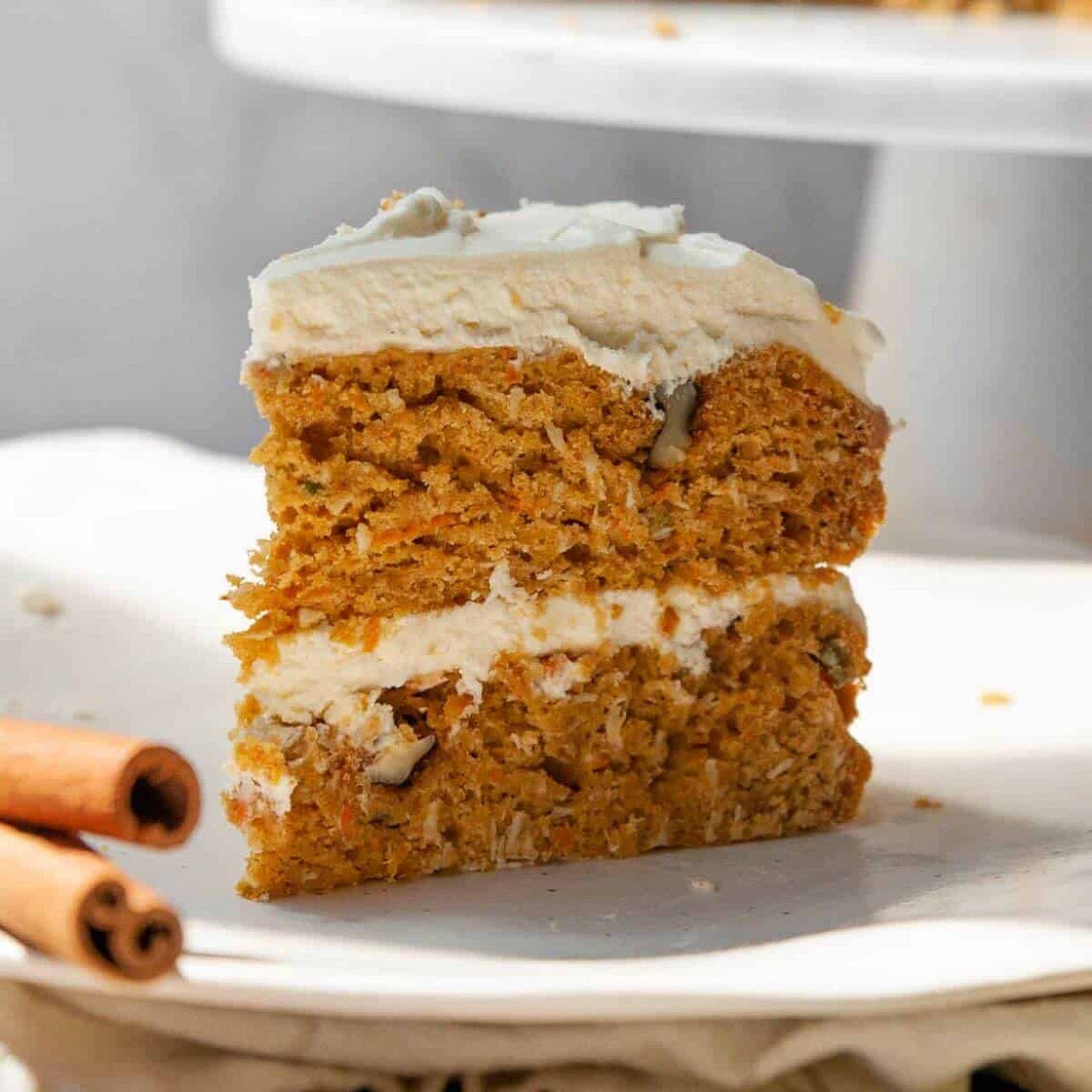 Pumpkin Carrot Cake with Cream Cheese Frosting