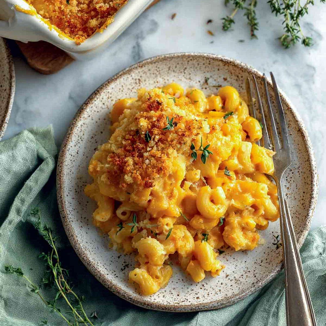 Baked Butternut Squash Mac and Cheese