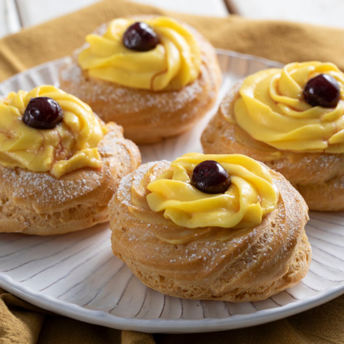Zeppole di San Giuseppe al forno