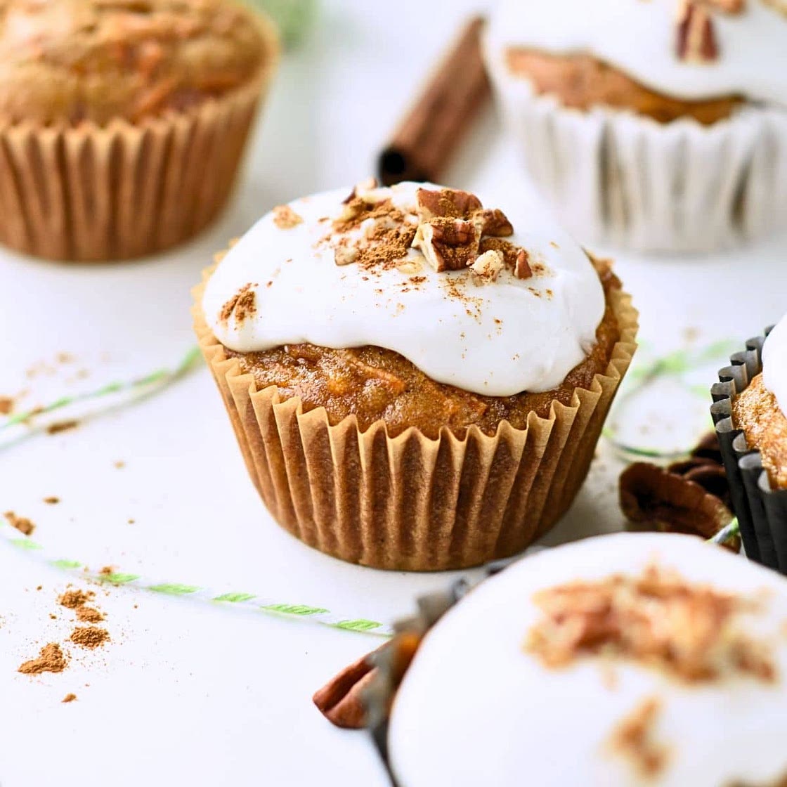Vegan Carrot Cake Cupcakes