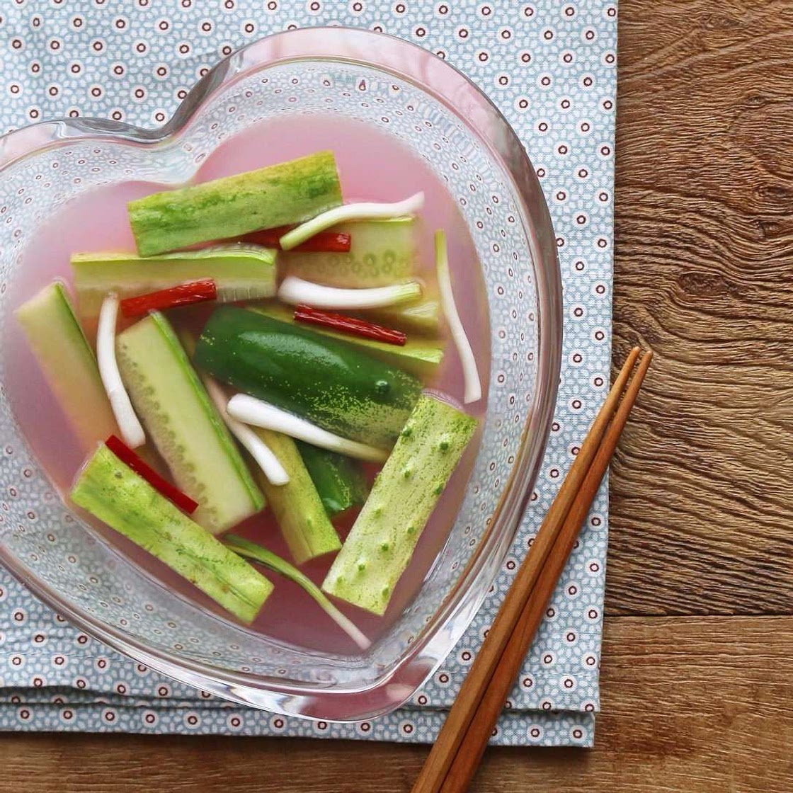 오이비트물김치