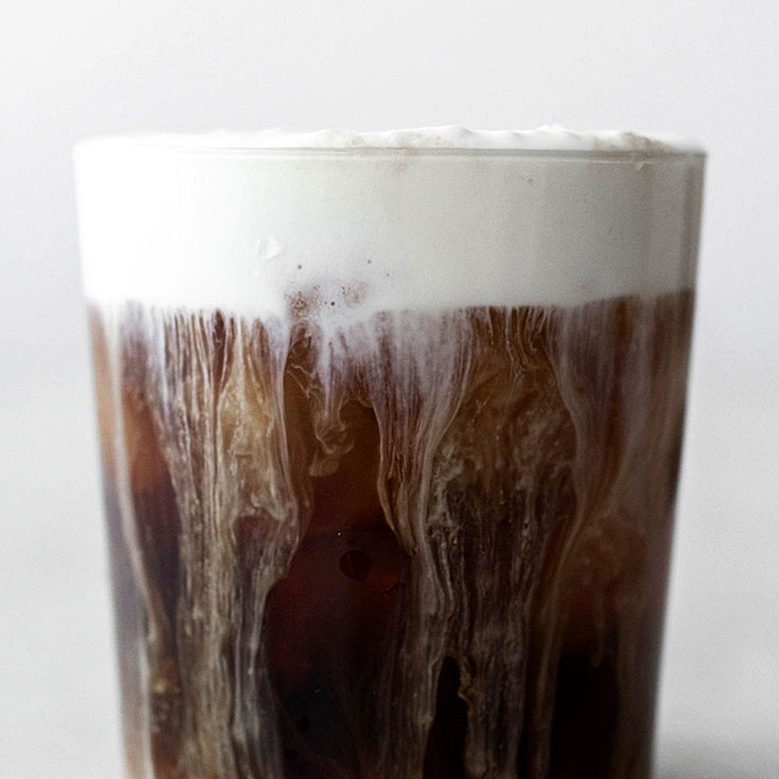 Decadent Iced Coffee With Cream Froth