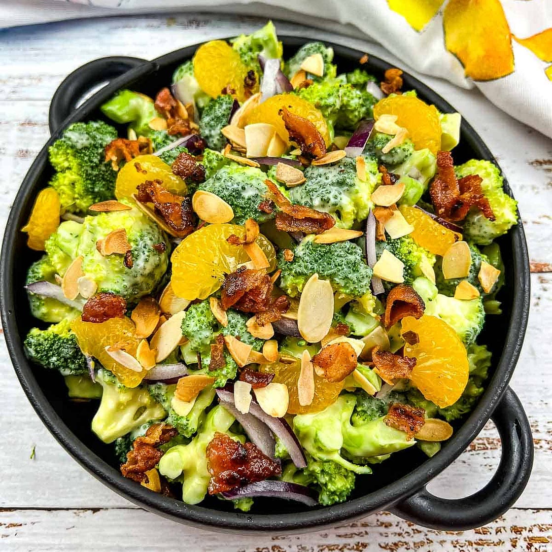 Broccoli Salad with Bacon and Almonds