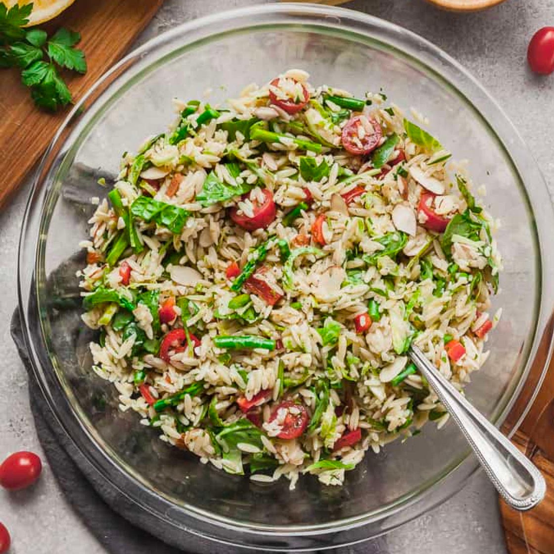 Vegan Orzo Pasta Salad