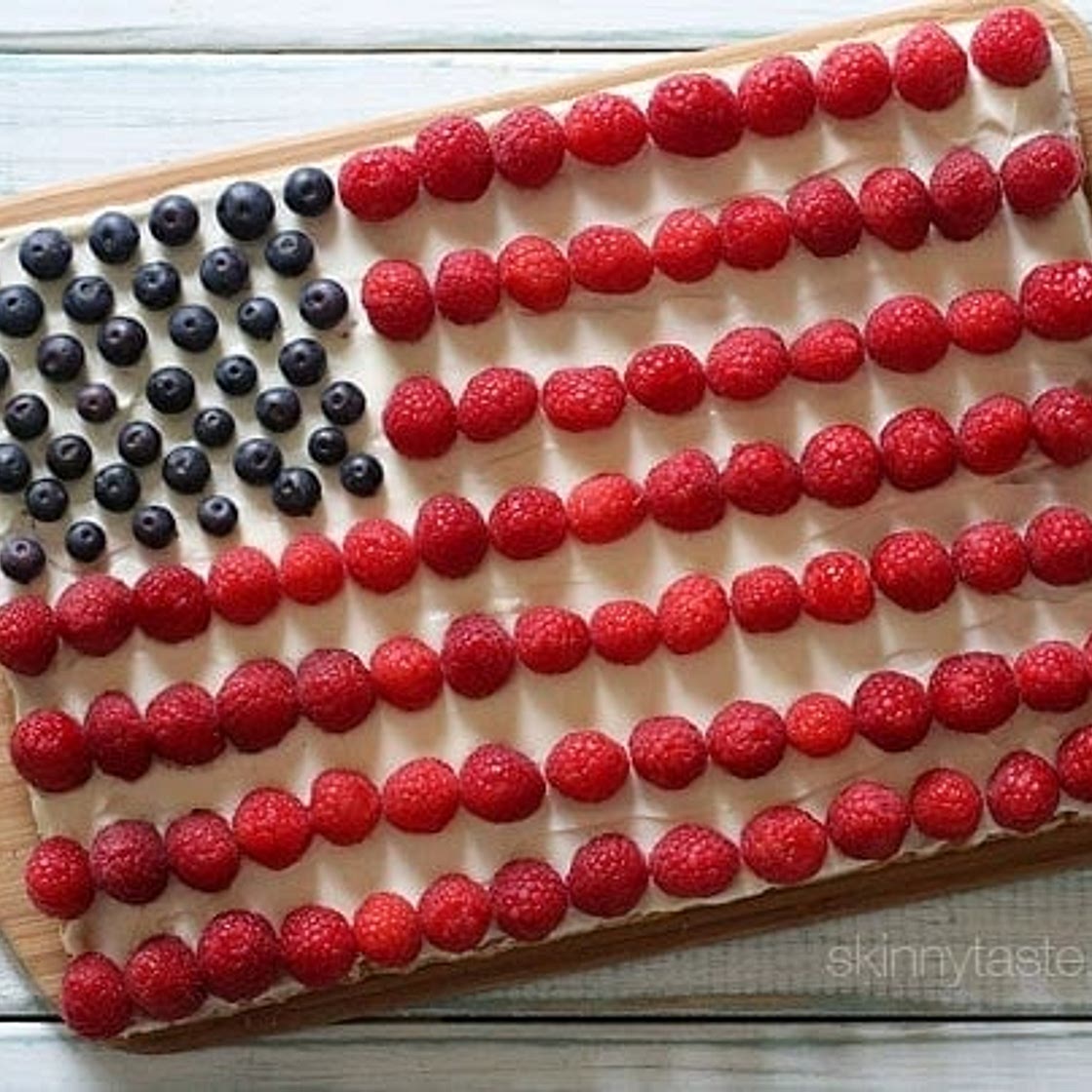 Red White + Blue Fruit Pizza