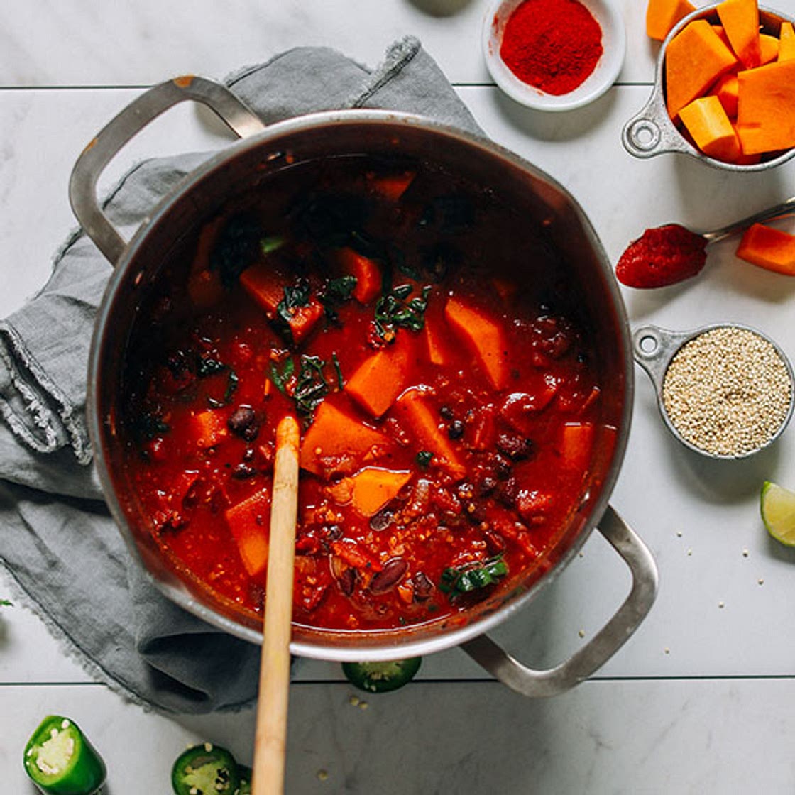 1-Pot Butternut Squash Quinoa Chili