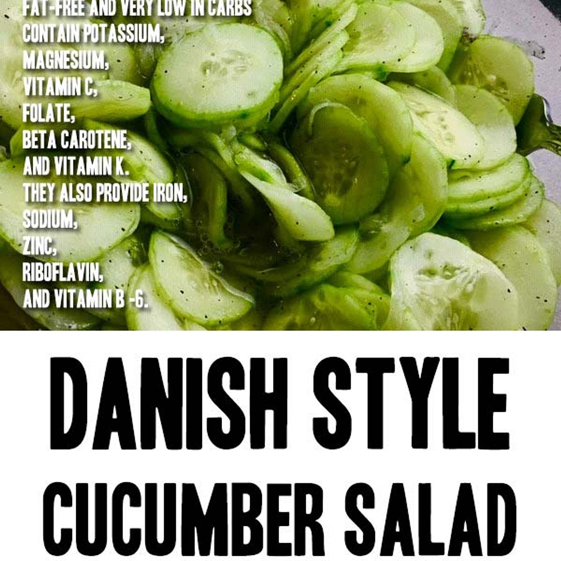 Danish Style Cucumber Salad Recipe