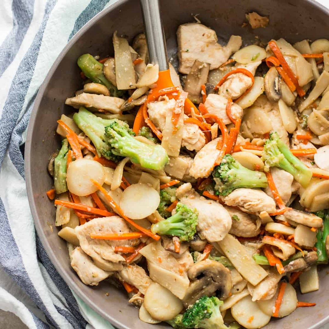 Low-Sodium Moo Goo Gai Pan