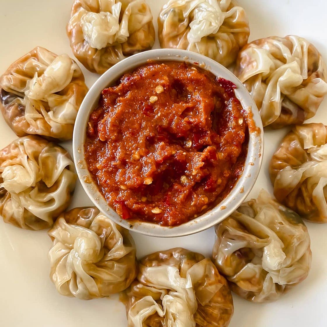 Cheesy Paneer Momos