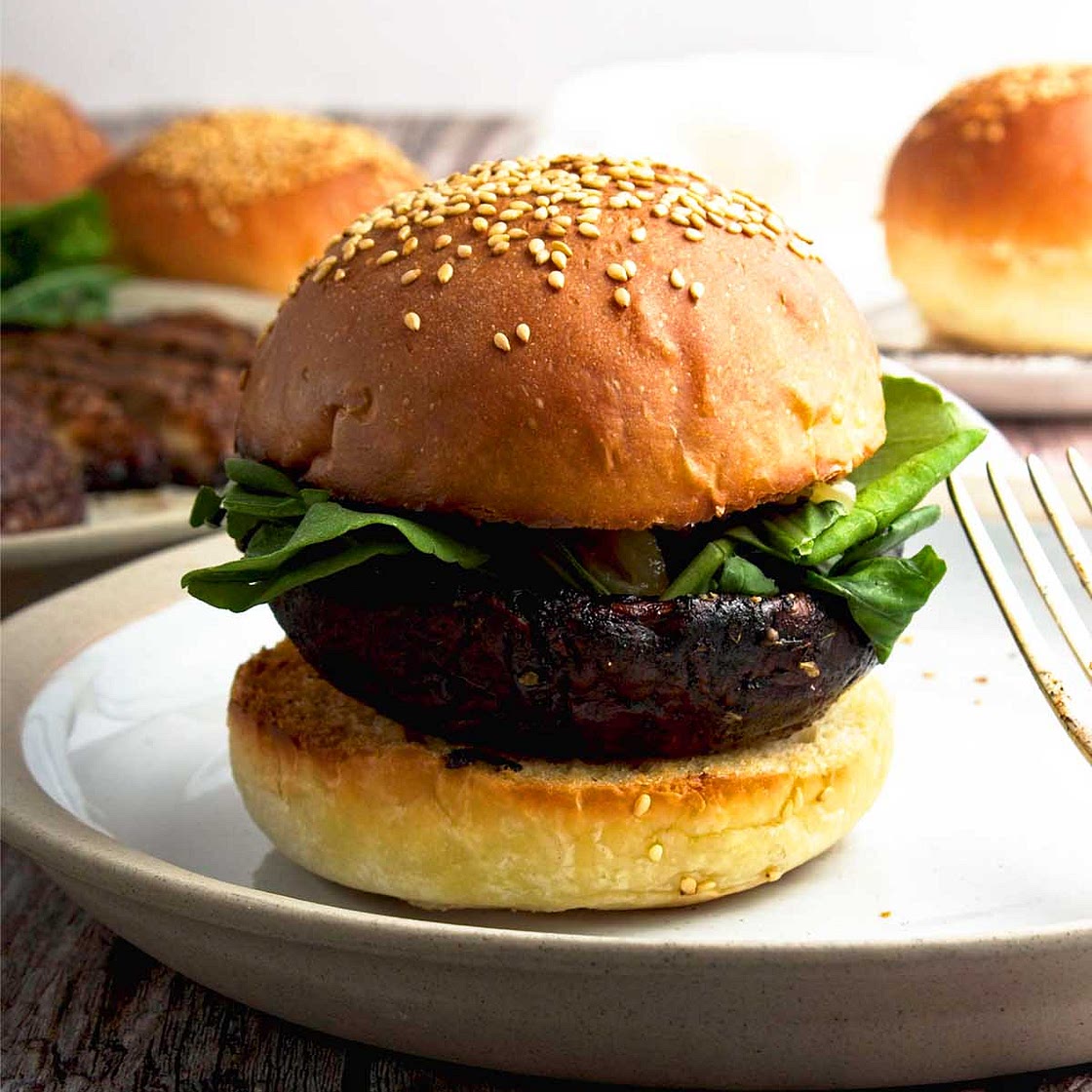Portobella Mushroom Burgers (Juicy and Satisfying!)