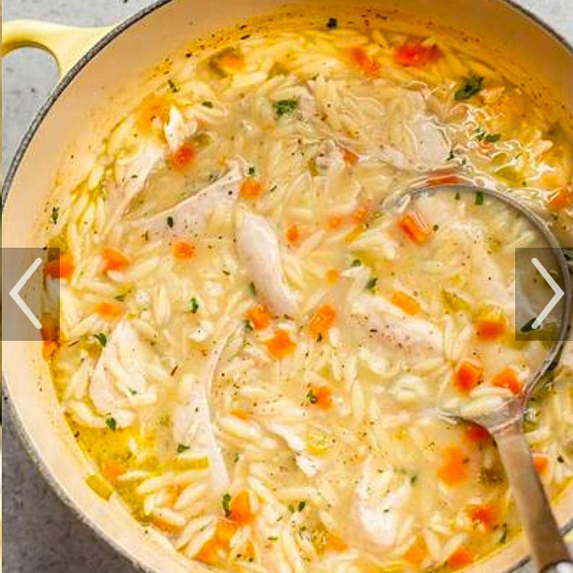 Creamy Lemon Chicken Orzo Soup