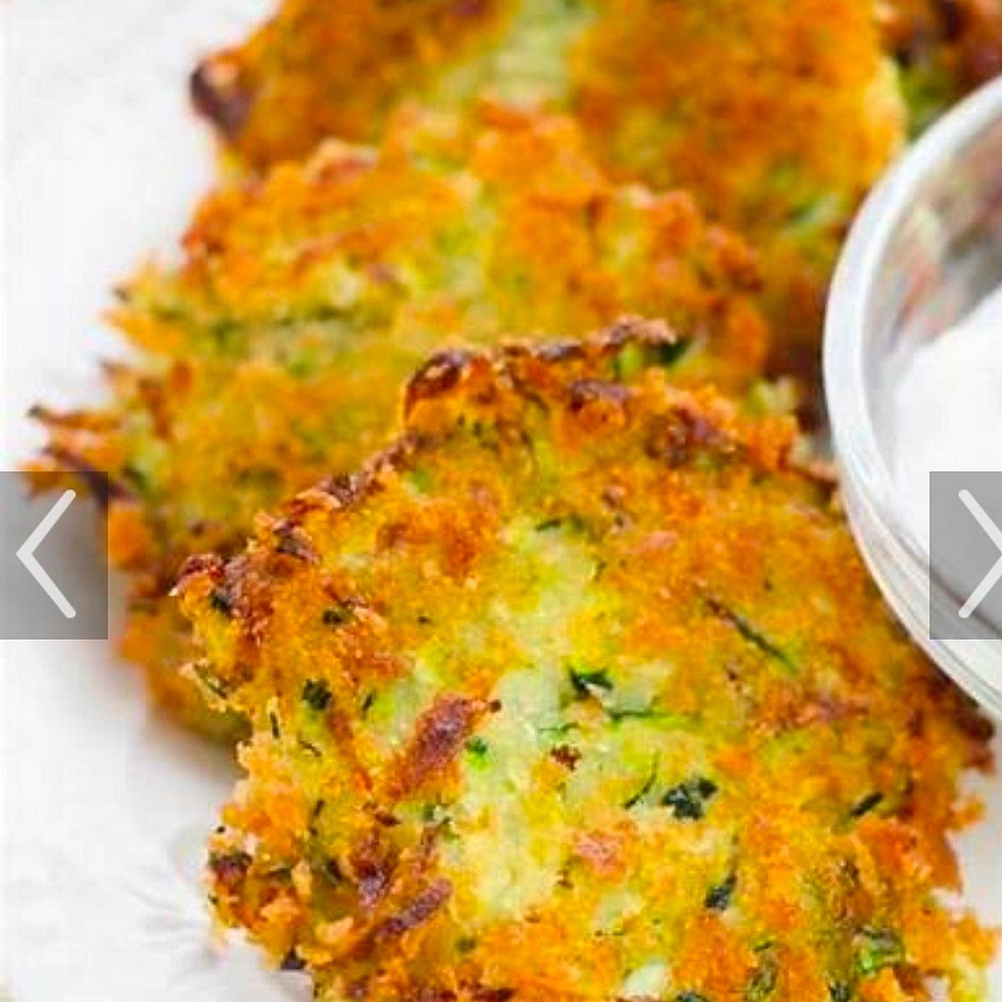 Zucchini Fritters (Serves 4)