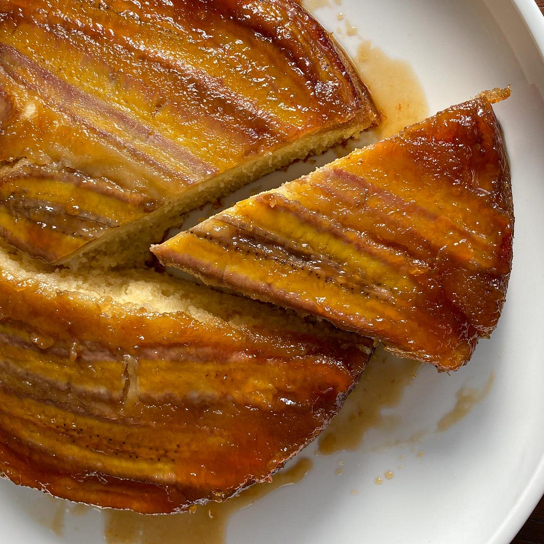 Banana Upside - Down Cake
