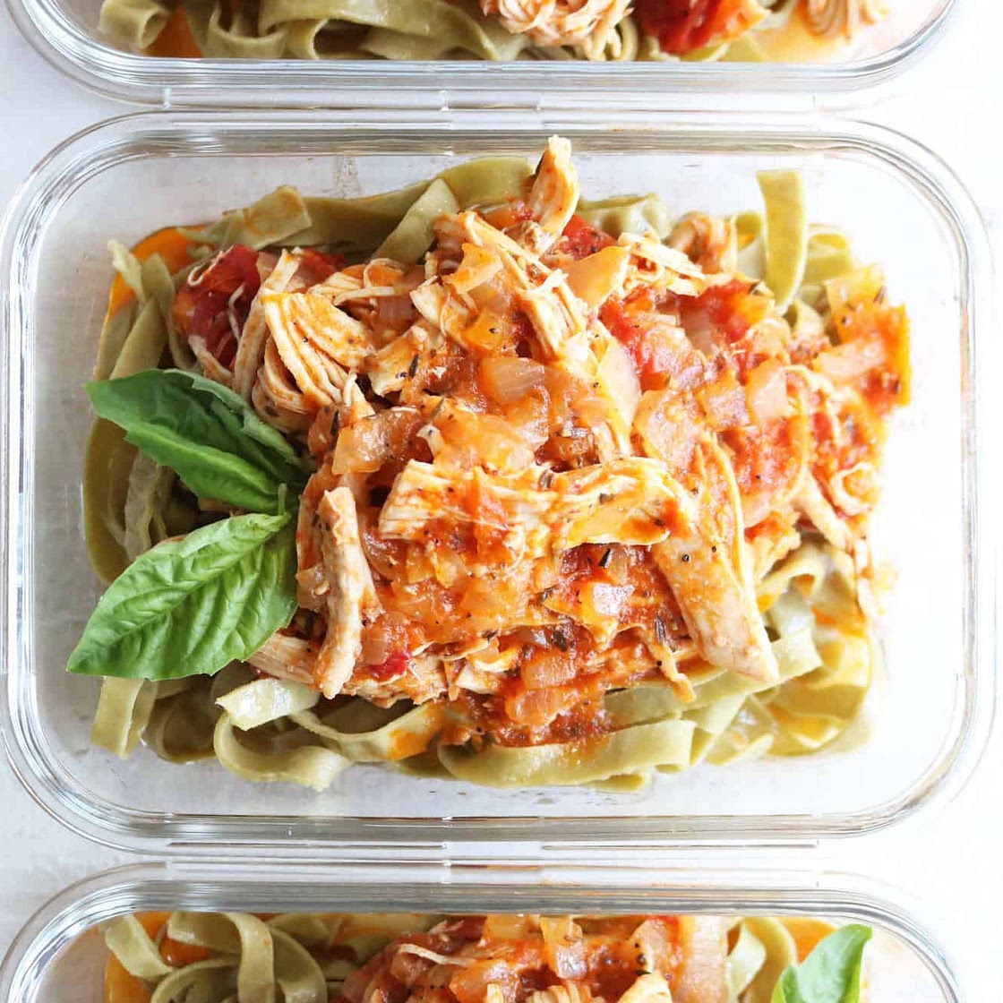 Meal Prep Instant Pot Bruschetta Shredded Chicken
