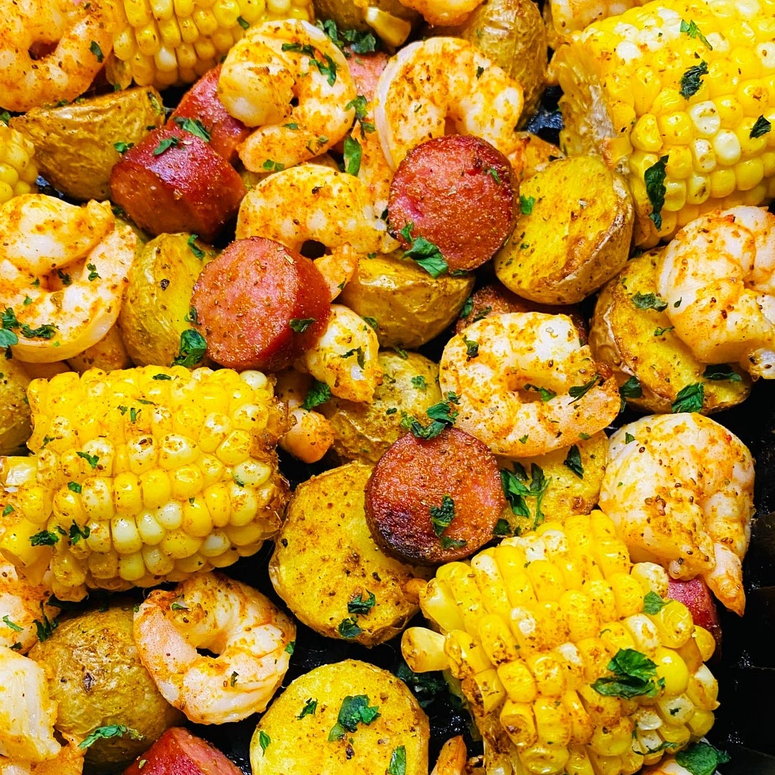 Air Fryer Shrimp Boil