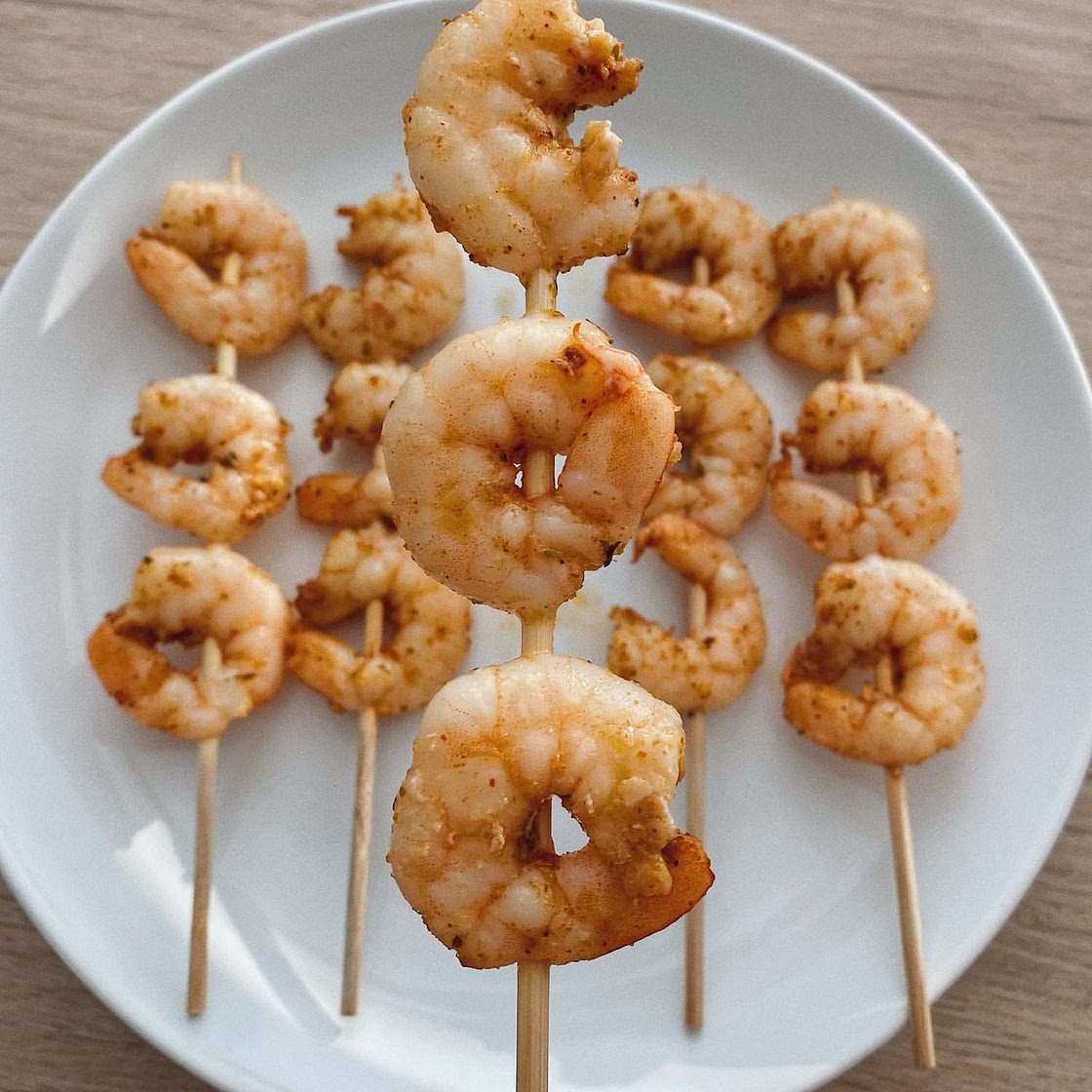 Oven Baked Shrimp Skewers