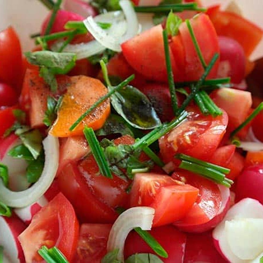 Ensalada de tomate receta