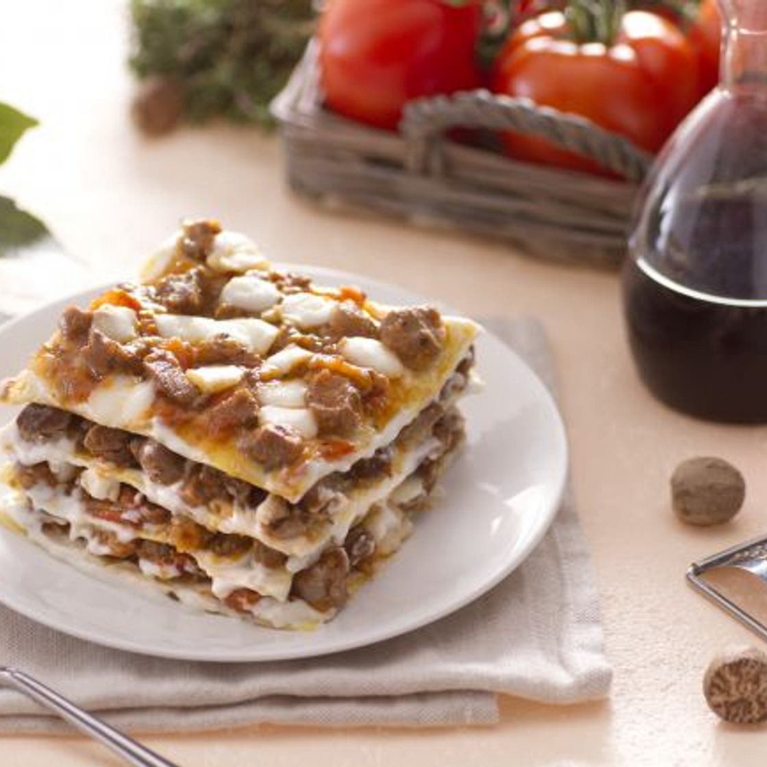 Lasagne con ragù di agnello