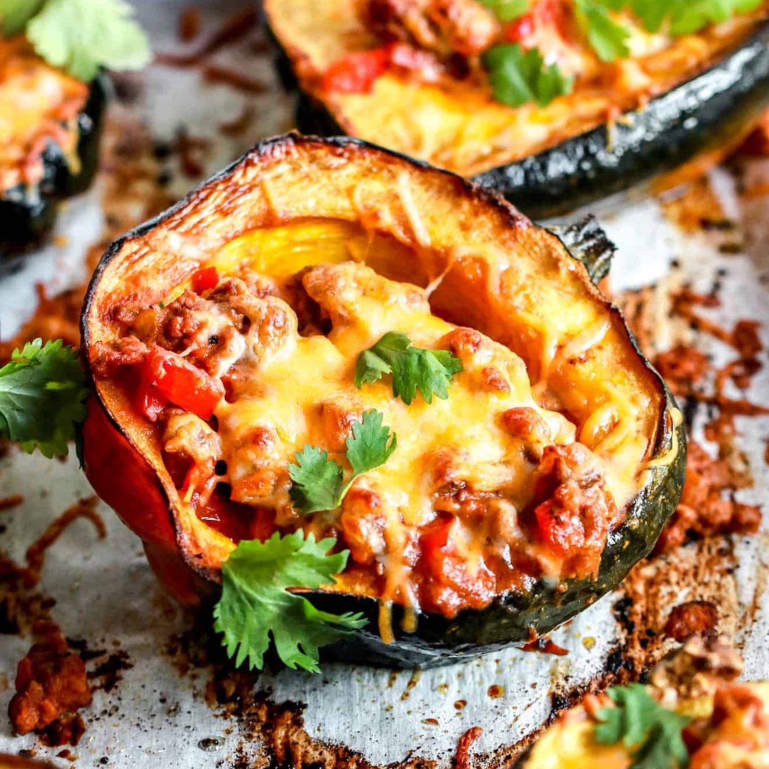 Sloppy Joe Stuffed Acorn Squash