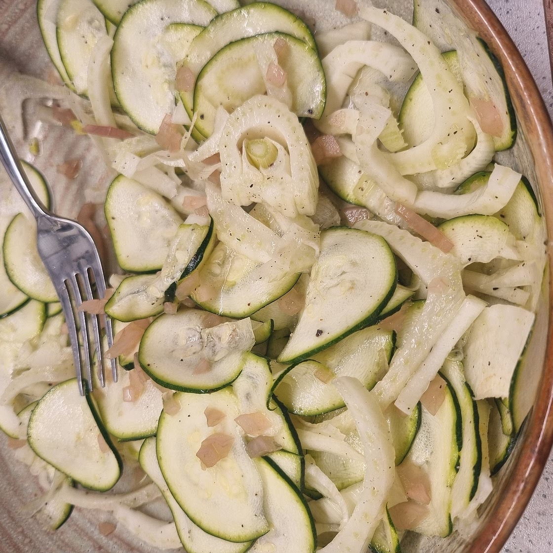 Fennel zuchine salad