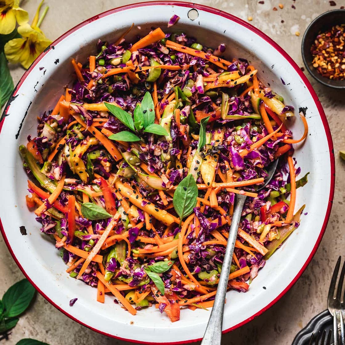 Rainbow Summer Slaw