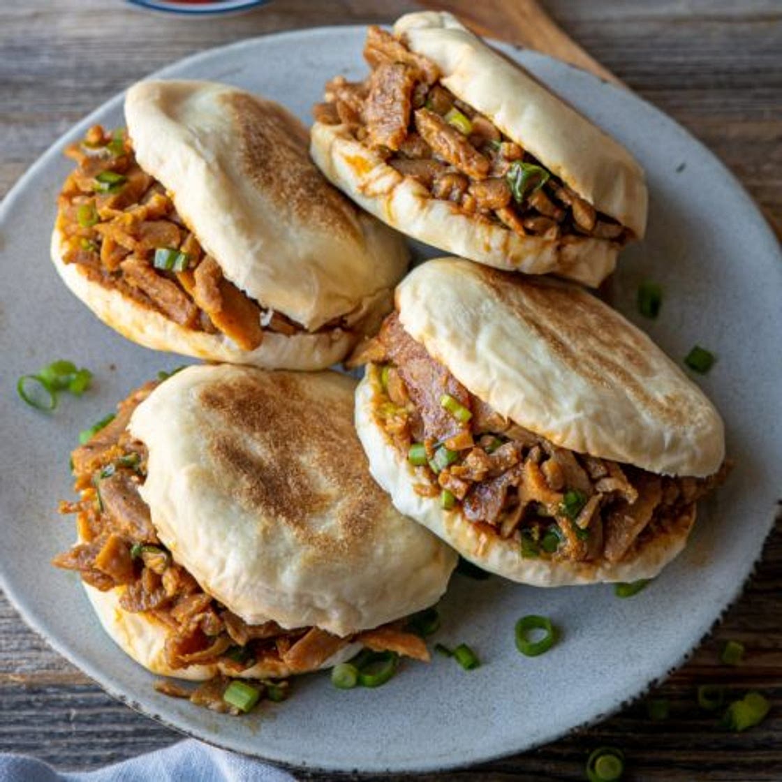 Vegan Rou Jia Mo (Chinese Hamburger)