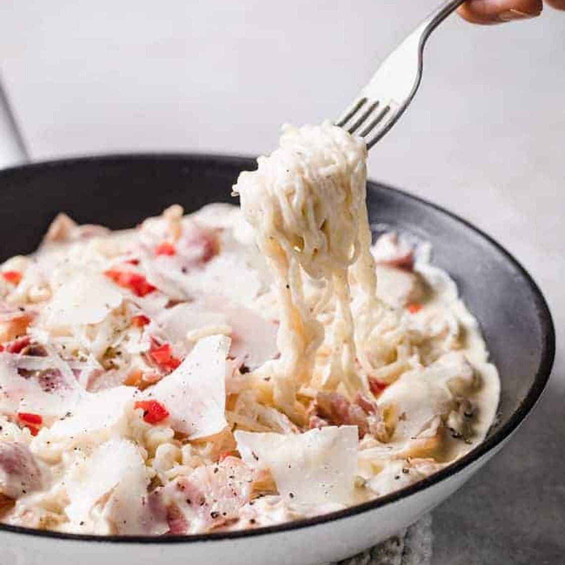 Keto Carbonara Pasta