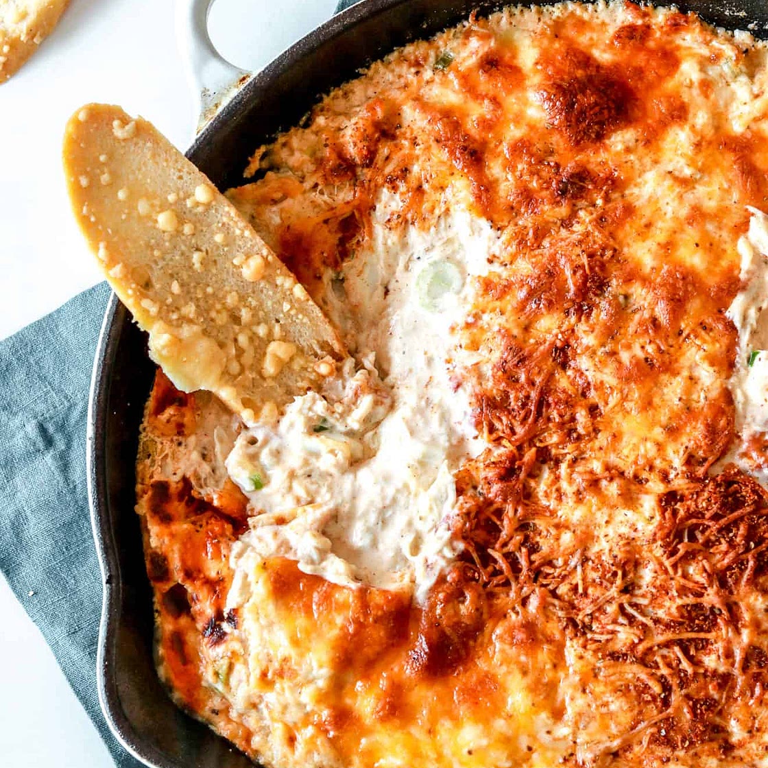 Healthier Hot Crab Dip