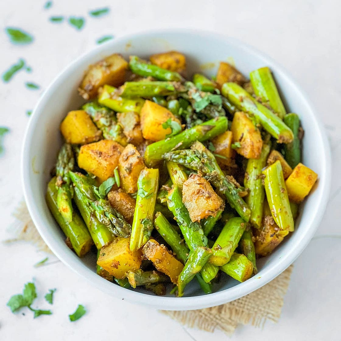 Indian Asparagus Stir Fry (Aloo Asparagus)
