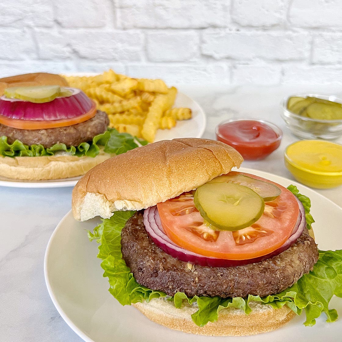Air Fryer Frozen Hamburgers