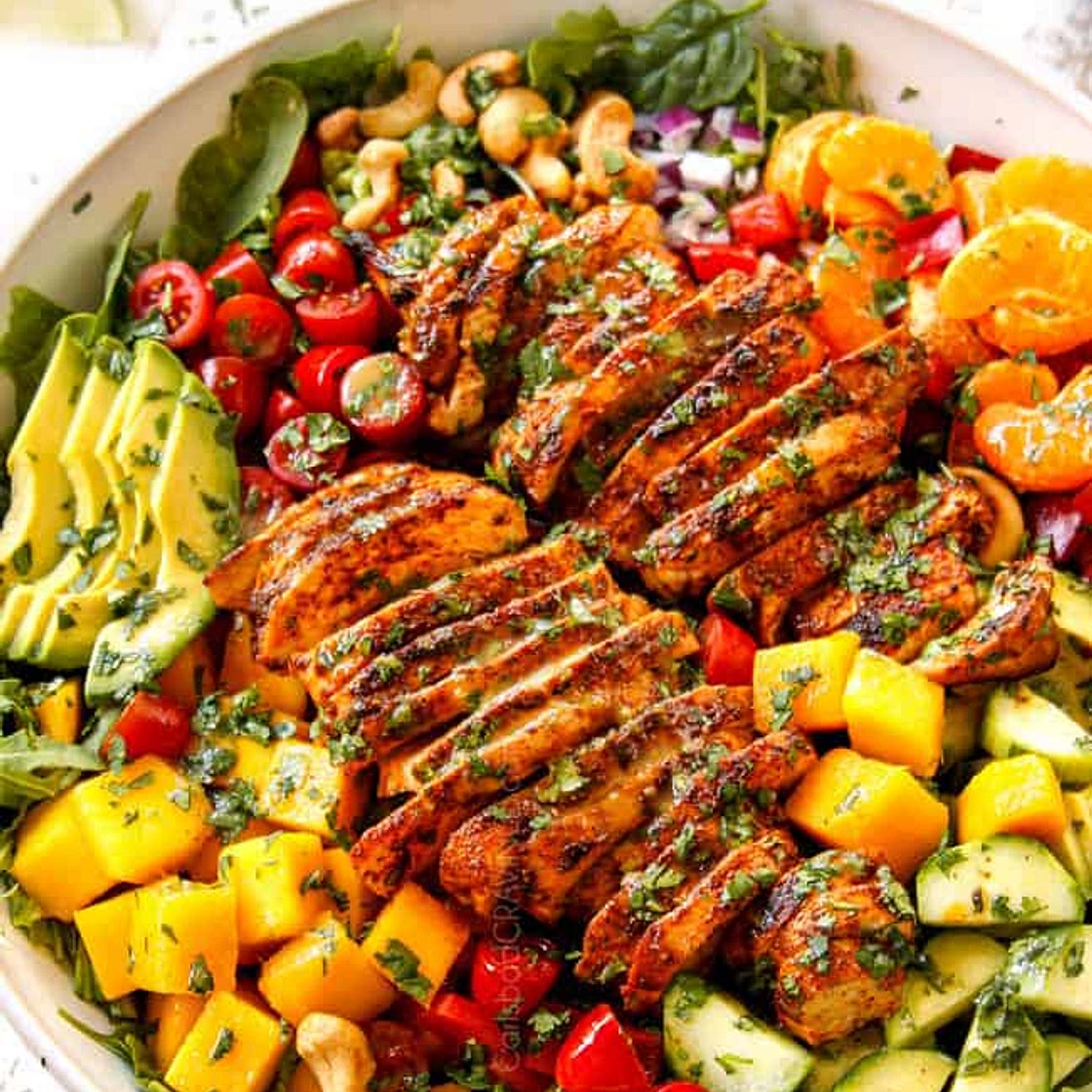 Mango Salad with Chili Lime Chicken