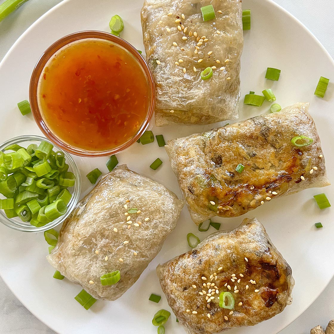 Air Fryer Rice Paper Dumplings