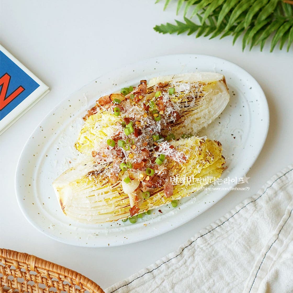 구운 알배추 샐러드 알배추 요리 알배추구이 레시피