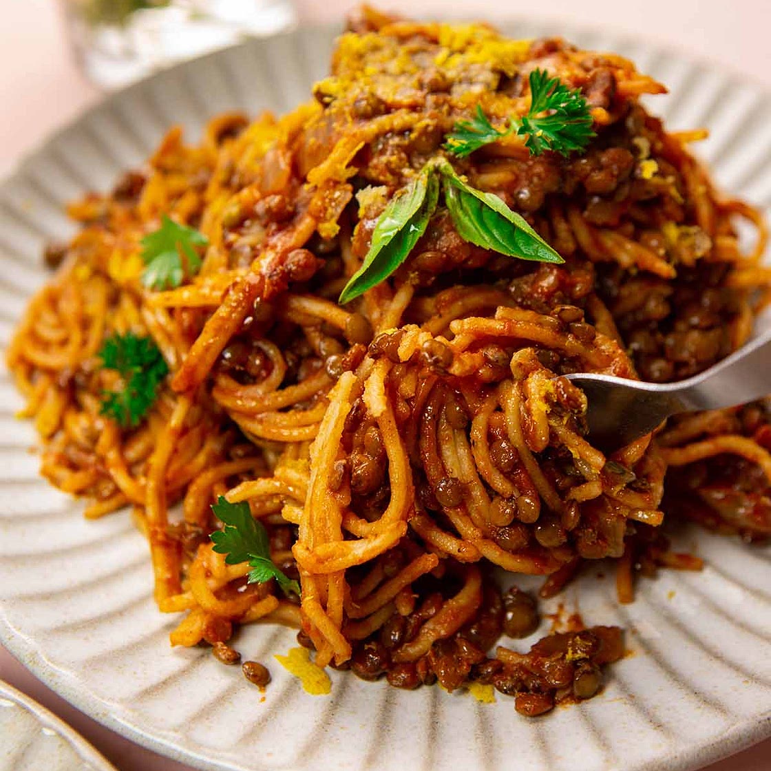 Vegan Lentil Bolognese Recipe