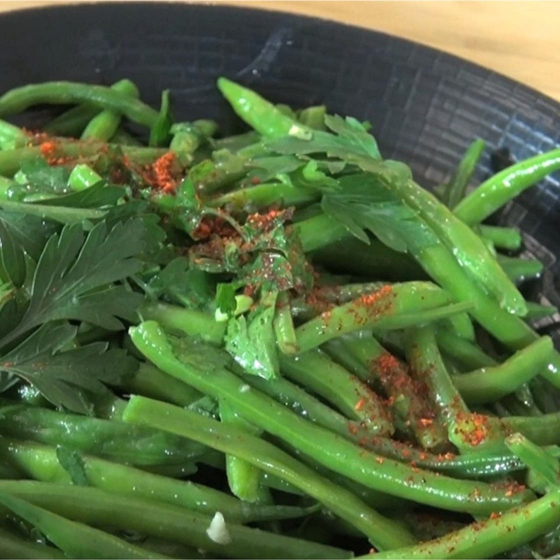 Haricots verts au beurre