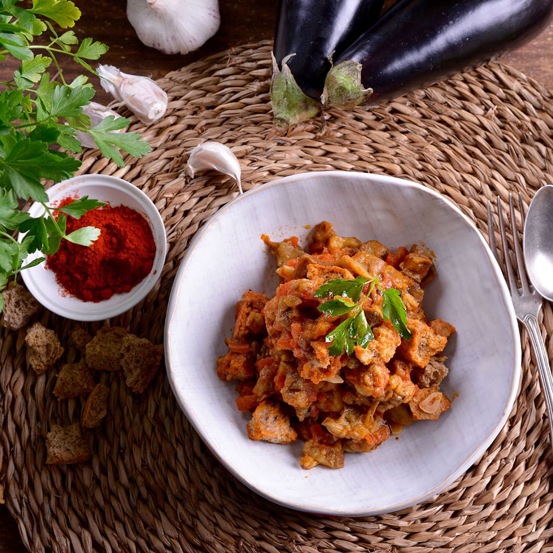 Ensalada de berenjena marroquí (Zaalouk)