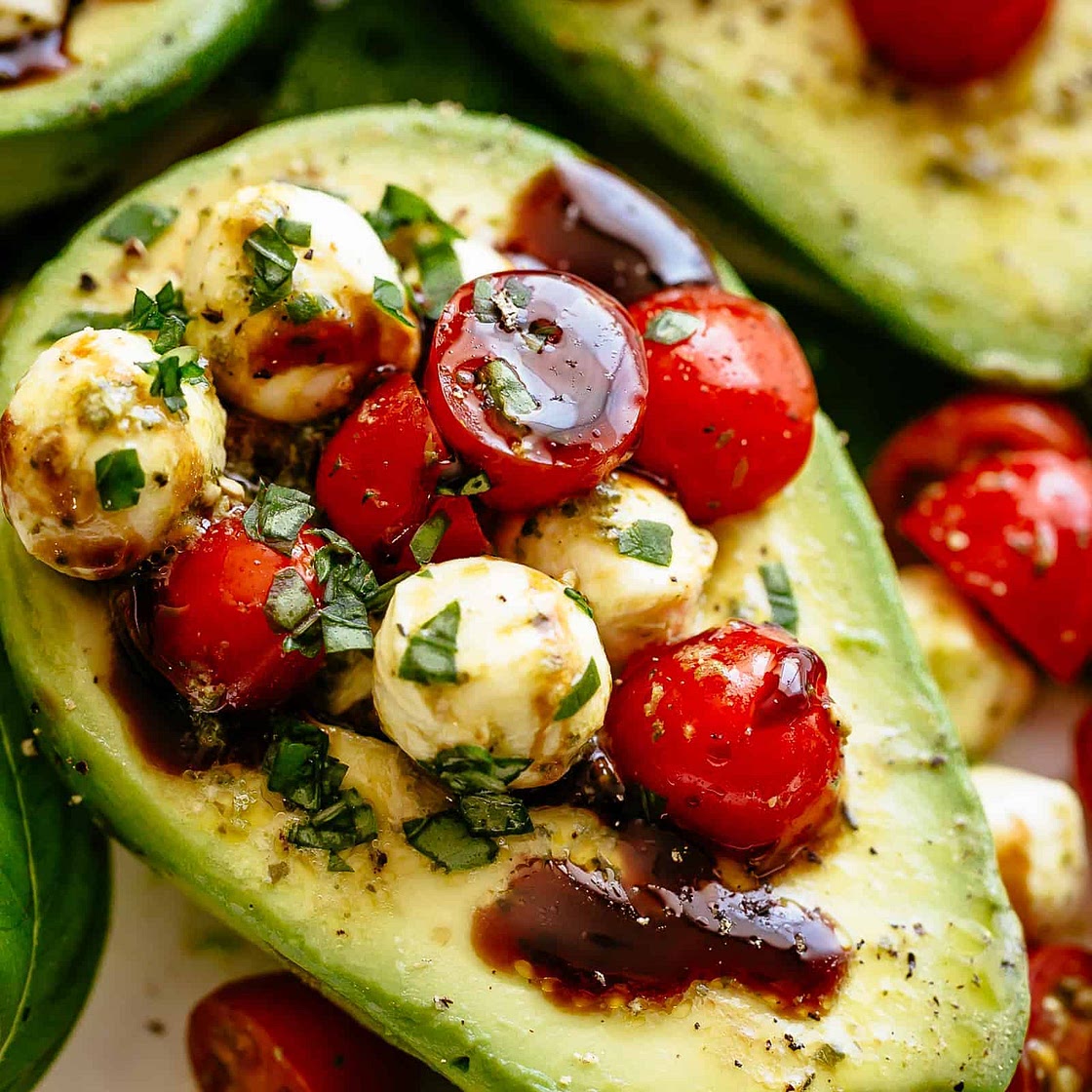 Caprese Stuffed Avocado