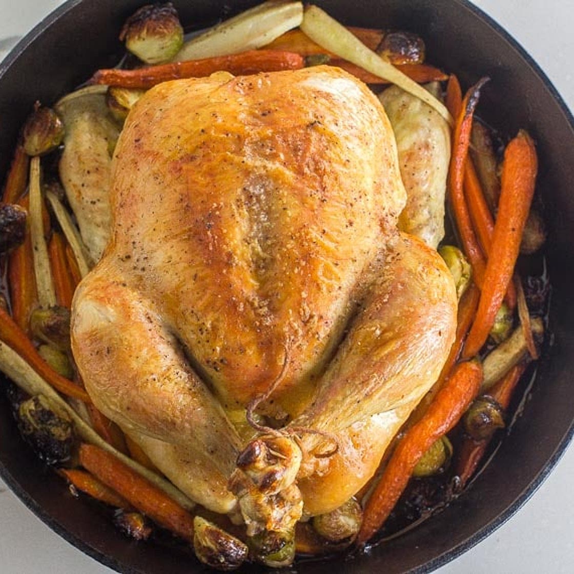 Low FODMAP Whole Roast Chicken & Vegetables
