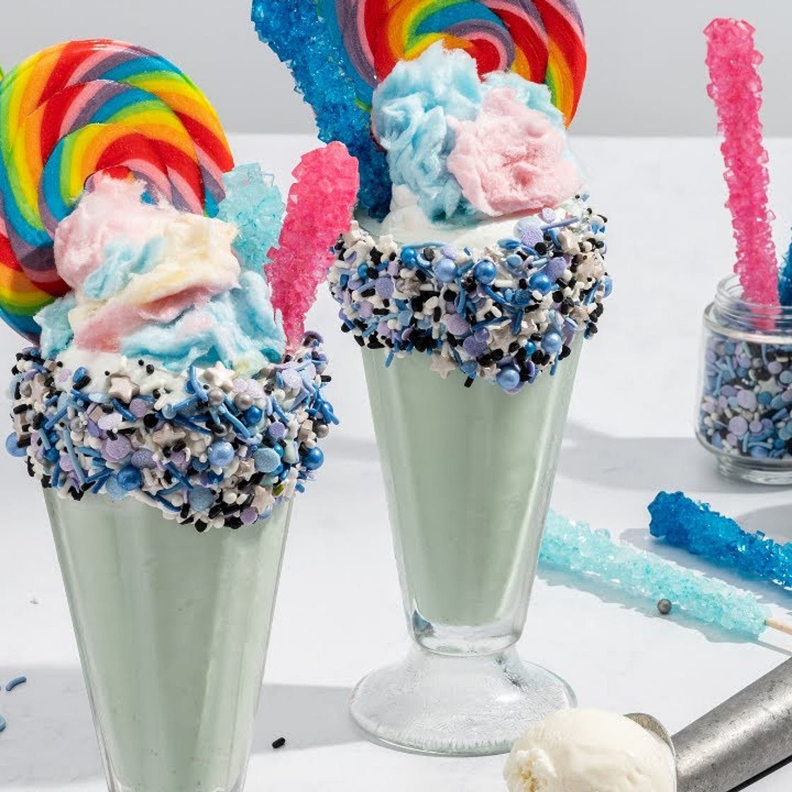 Galaxy Cotton Candy Milkshake