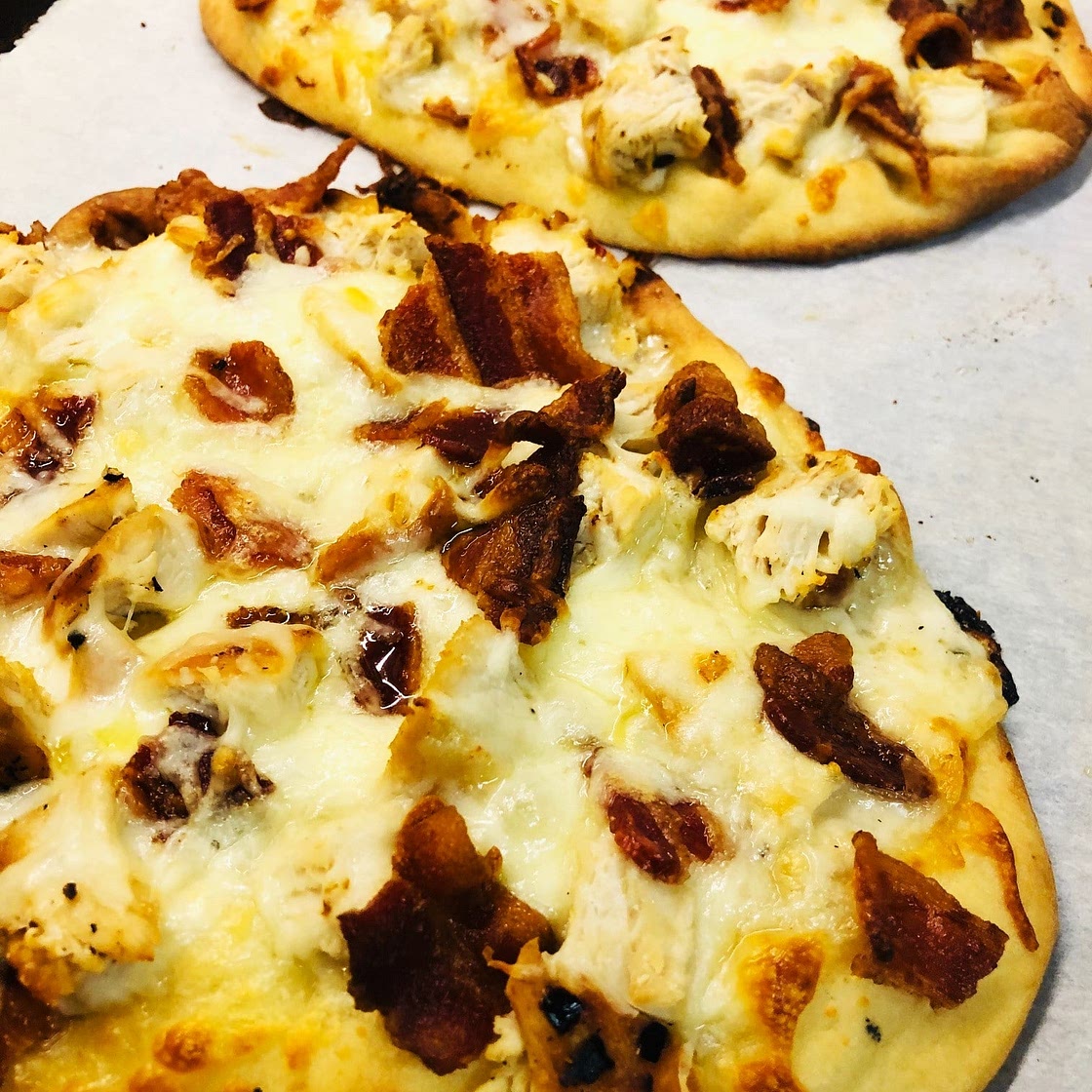 Chicken Bacon Ranch Flatbreads