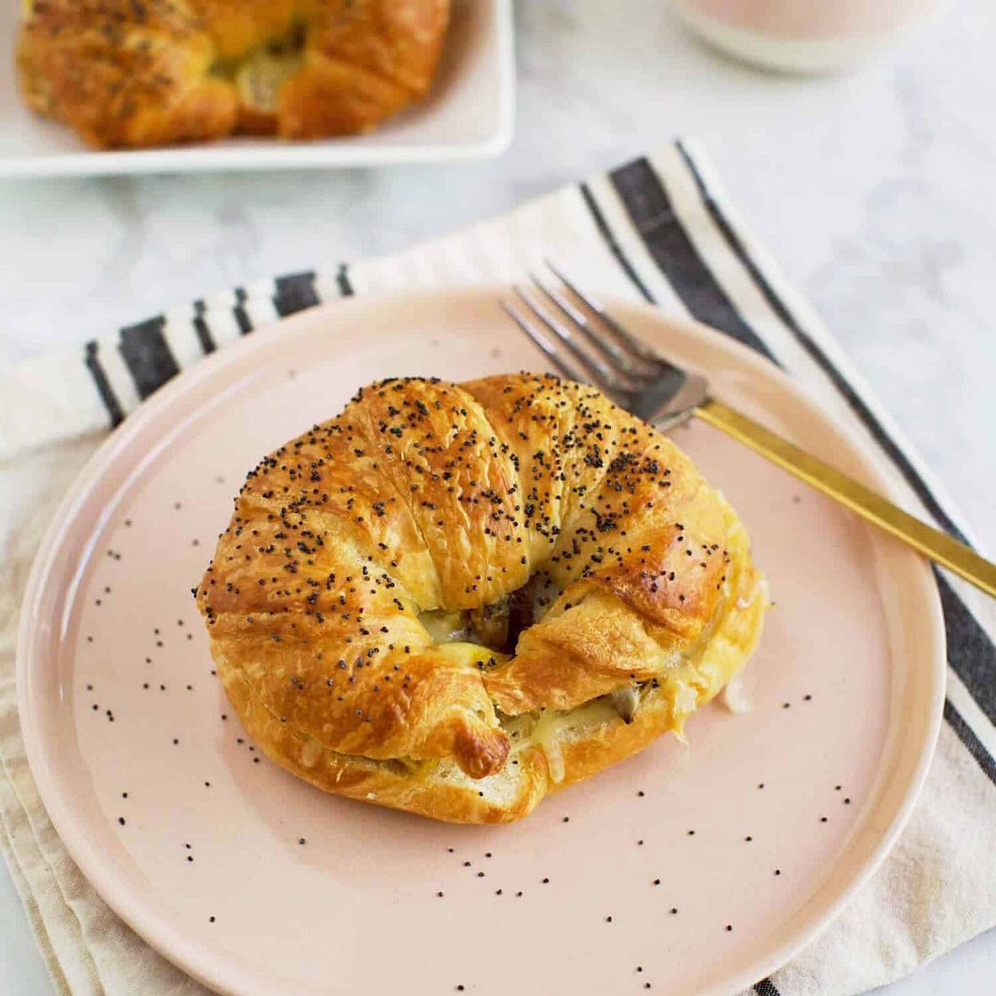 Carmelized Onion Breakfast Sandwiches