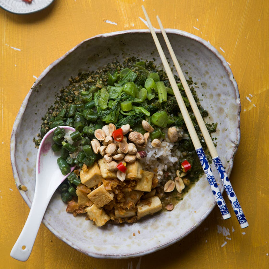 Thunder Tea Rice (Hakka Lei Cha Rice)