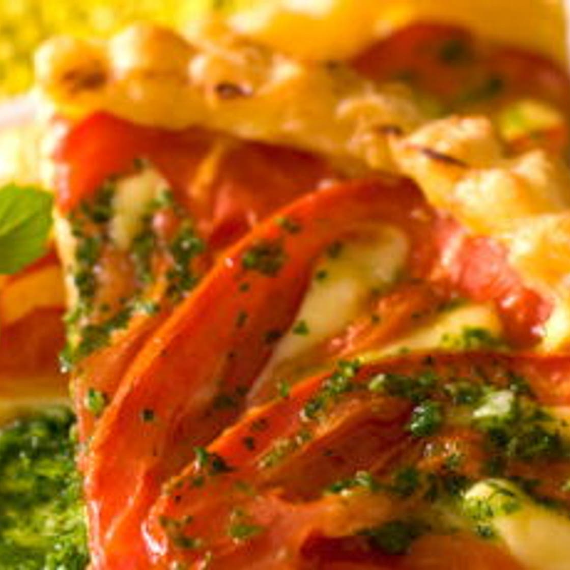 Tarte à la tomate au pistou