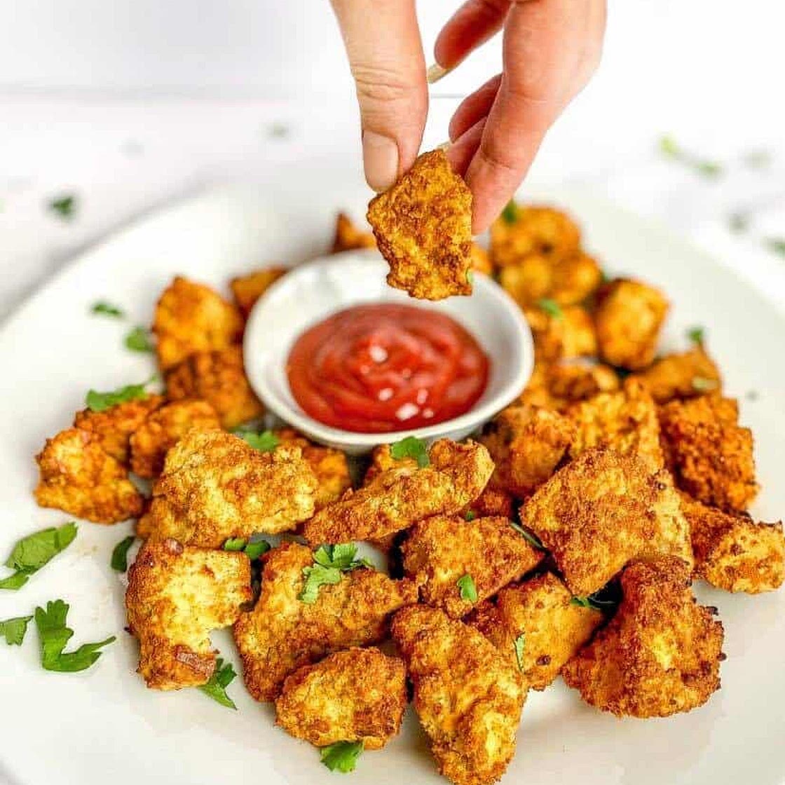 Air Fryer Tofu Nuggets (Vegan & Oil-Free)