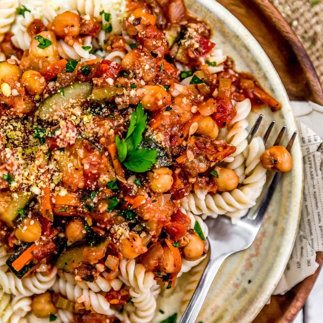 Italian Stewed Zucchini and Chickpeas